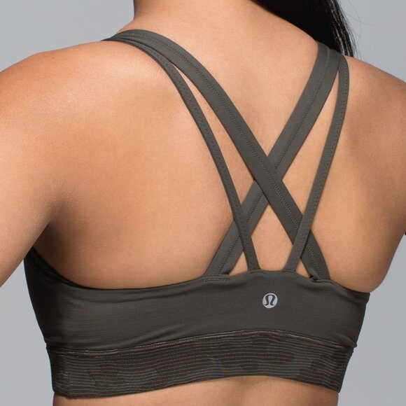 Lululemon Run for days bra | Deep Camo | Size 4 - Picture 2 of 5